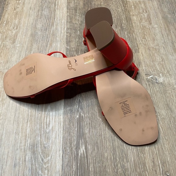 J Crew Skinny cross-strap sandals in leather AW065 Size 10 - Picture 2 of 3